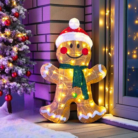 3ft Standing Light Up Gingerbread Man (1/2)