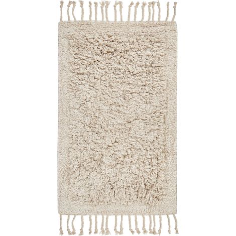 Badematte OLTAN Beige 50 x 80 cm Baumwolle (1/5)