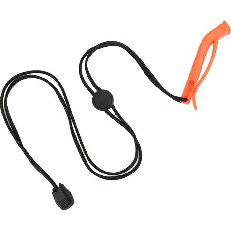 Sifflet de sécurité nautique en plastique avec lanière pour sports aquatiques et randonnée (1/5)