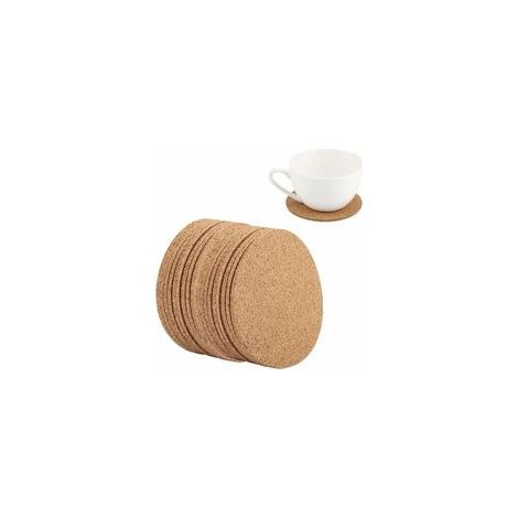 Tigrezy Dessous de Verres Bois Sous-verres en Liège Naturel Coaster Tasse À Café Tapis Absorbant Vaisselle Pad pour La Maison Bar Café De Mariage Table Accessoires(100pcs) (1/5)
