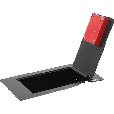 Caja fuerte empotrada, construcción de acero macizo, 15,6" x 8,3" x 5,1", apertura con llave, cuerpo antirrobo, orificios de montaje preperforados (1/5)