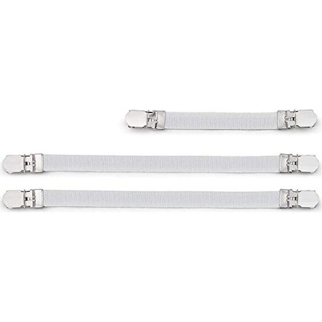 Brabantia 108266 Elastici Tendifodera per Tavolo da Stiro, Tessuto, Bianco (1/4)