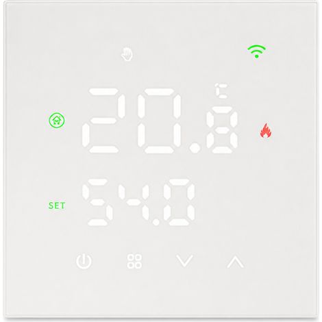 Thermostat pour chaudière murale 3 A, sans Wi-Fi, blanc (1/5)
