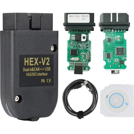 Câble diagnostic auto HEX V2 – V24.7 multilangue – Interface COM – Pour scanner véhicule (1/5)