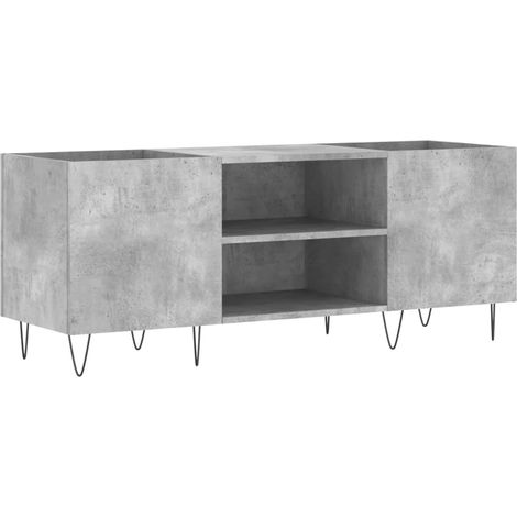 Maison Exclusive - Mueble discos madera contrachapada gris hormig