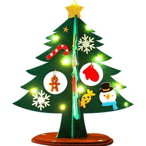 Albero di Natale, fai da te, decorazione natalizia, Babbo Natale, multicolore