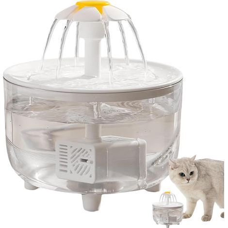 Distributeur d'eau pour chien, fontaine pour animaux de compagnie ultra silencieuse, abreuvoir automatique pour chien, distributeur de chien facile à nettoyer, distributeur d'eau pour chat, fontaine à (1/5)