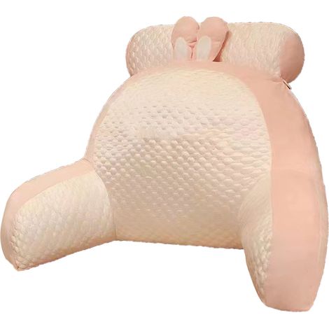Coussin de chevet, oreiller lombaire, coussin de canapé, oreiller de lit pour la maison, l'hôtel et les voyages, forme lapin (1/5)