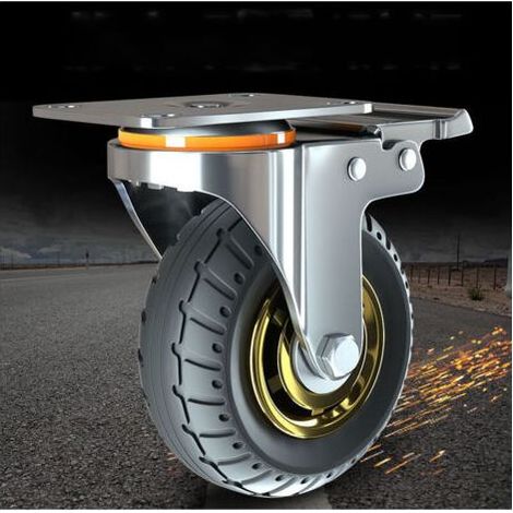 VURAHOME – 3-Zoll-Universal-Radsatz ohne Bremsen, geräuscharme Transportrollen, Lenkrollen, Industrierollen, Transportrollen für Möbel (1/5)