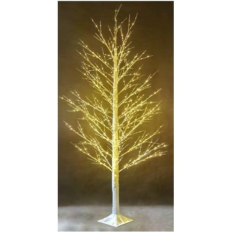 IBEROGARDEN Árbol LED Metálico 180 cm con 1000 Luces Cálidas y Cable de 5 m – Árbol Luminoso Decorativo para Interior y Exterior – Decoración Navideña Elegante (1/2)