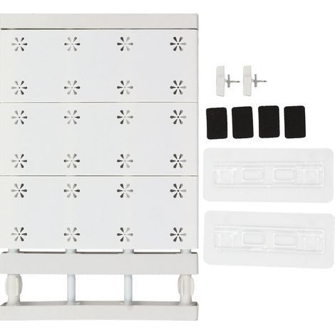 Panneau de séparation extensible pour armoire, gain de place, avec tringle intégrée, pour armoire de 38 à 60 cm (15 à 23,6 pouces). (1/5)