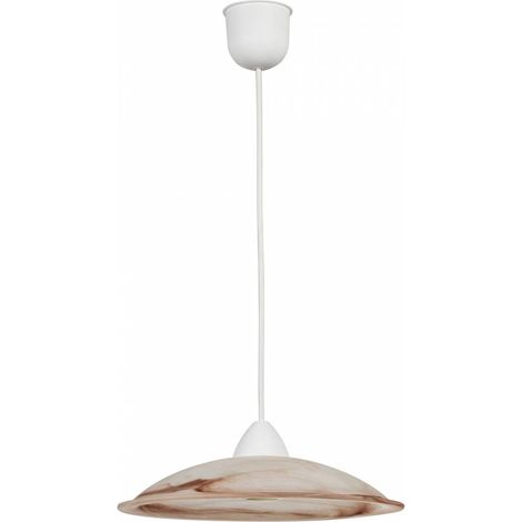 1,0 PZ Di LAMPADA SOSPENSIONE DUNA 30 1XE27 ALAB. TABACCO