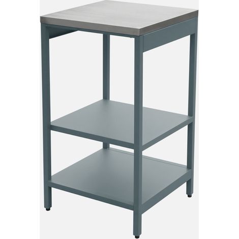 Modulo cucina da esterno in acciaio con 2 ripiani, 49cm