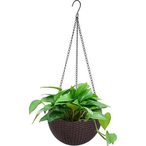Pots de fleurs suspendus, paniers suspendus pour plantes d'intérieur et d'extérieur, jardinières suspendues pour plantes, fleurs et herbes aromatiques (1/5)