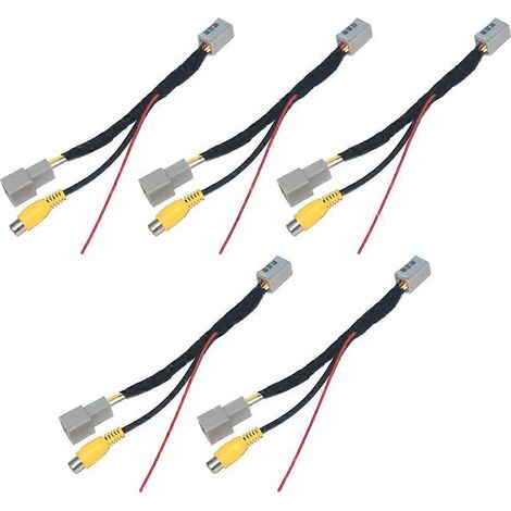 Adaptador de cable convertidor de cámara de visión trasera RCA para 5 cámaras de coche Mitsubishi Outlander ASX GF GG ZJ (1/5)