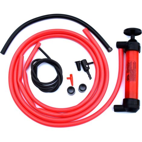 Enterprises RA990 Multi-Purpose Siphon Fuel Transfer Pump Kit (for Diesel & Liquids), Medium Red (1/5)