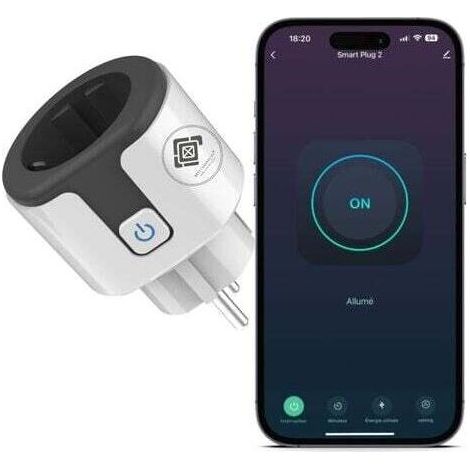 20-A-WLAN-Smart-Steckdose – Kompatibel mit Alexa und Google Home – Programmierbar mit Energieverbrauchsüberwachung – Fernsteuerung per Sprachbefehl (1/5)