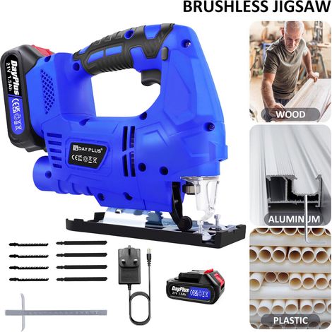 Cordless Jig Saws Electric For Wood Pvc Metal Cutting ±45°bevel Cutting Angle (1/5)
