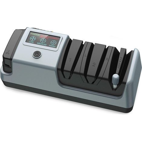 5-in-1 Electric Knife Sharpener, 3 Rotation Speeds, Adjustable Electric Sharpener, Suitable for Straight Blade Knives (1/5)