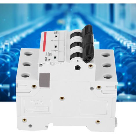 Disjoncteur miniature tripolaire GYM9-C65 400V 6A - Protection et fiabilité supérieures (1/4)