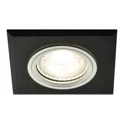 Fester Spot Ozzo Vigo quadratisches Glas schwarz CRK (1/2)