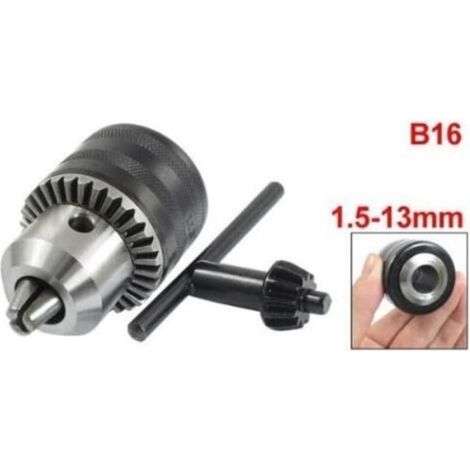 Mandrin pour Perceuse à Colonne avec Clé Type 1.5-13mm Capacité B16 Conique Alésage Percage Femeo (1/2)