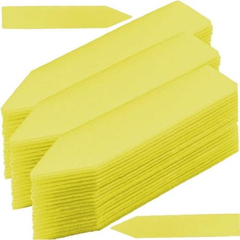 Plant Sign Stakes Stick 300 Pcs Garden Labels Markers Plant Names Labels For Pot Seeds Herbs Flowers Vegetables Yellow (1/4)
