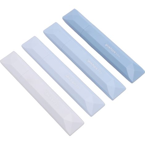 Lot de 4 rouleaux de ruban adhésif double face bleu dégradé, parfaits pour l'emballage cadeau, le scrapbooking et les loisirs créatifs. (1/5)