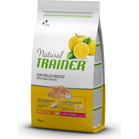 Natural Trainer Dog Puppy & Junior Small & Toy Pollo - Sacco 2 Kg - Cibo Secco Cani (1/2)