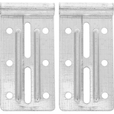 Supports de rail inférieur de porte de garage compatibles, support durable, 2 pièces en métal robuste (1/5)