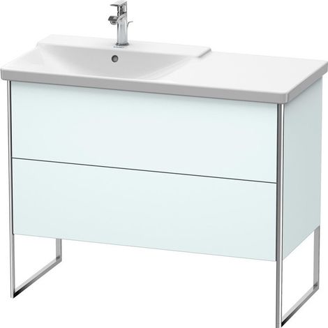 XSQUARE mobile lavabo sinistro 805x1010x473mm Azzurro opaco