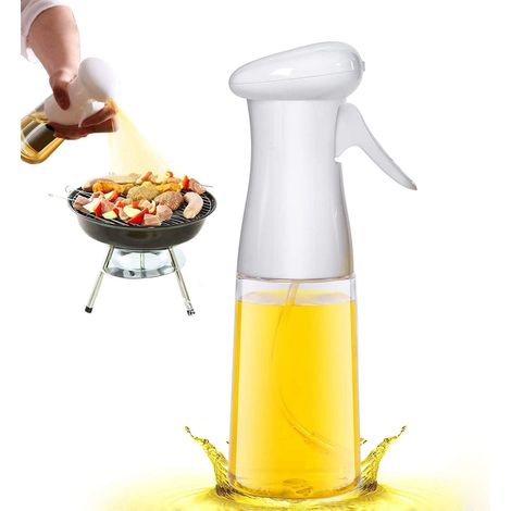 Flacon d'huile en verre de 200 ml - Blanc (1/5)