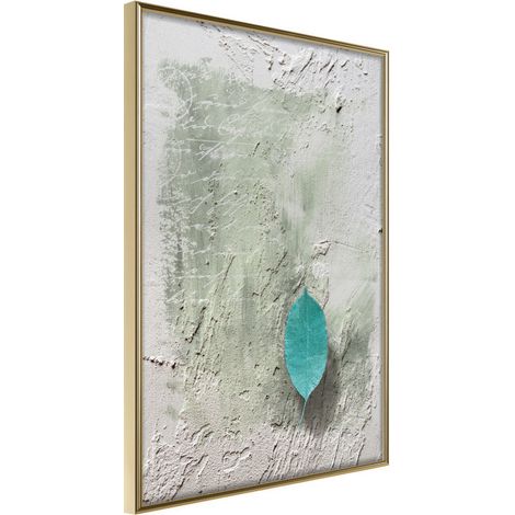 Affiche Murale Encadrée "Floating Leaf I" 30 x 42 cm Or