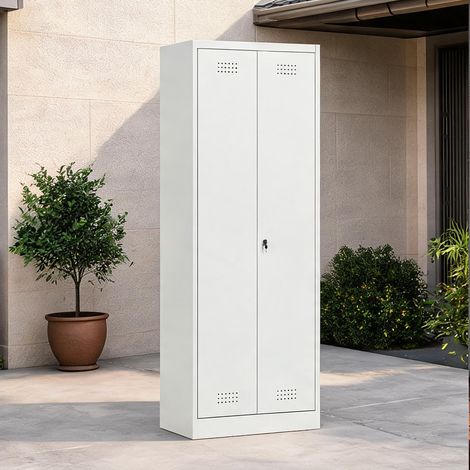 Armoire métallique de rangement avec portes étagères réglables (1/5)