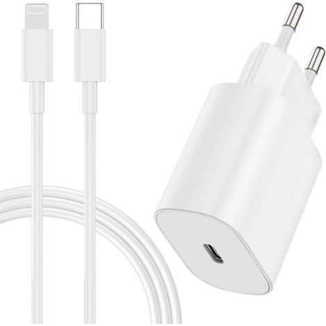 20-W-Schnellladegerät mit USB-C-Anschluss für iPhones, Apple-Schnellladekabel mit 2 m langem USB-C-Kabel für iPhone 14 Pro Max/14/13 Mini/13 Pro/13 Pro Max/12 Mini/12 Pro/12 Pro Max/11/SE/XR/XS Max/iP