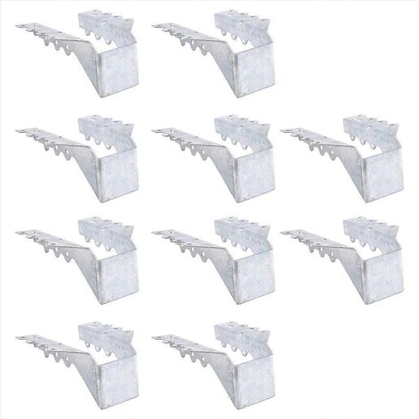 Lot de 10 supports de solives 2x6, support de solive à double cisaillement et fixation frontale. (1/5)