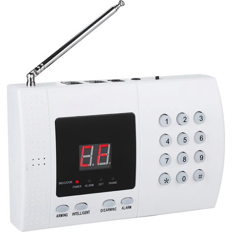 Système d'alarme anti-intrusion sans fil 433 MHz avec détecteur de fumée et numérotation automatique. (1/5)