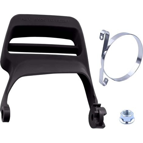 Kit de bande de poignée de frein de chaîne pour tronçonneuse Husqvarna 445 445E 450E 450 Rancher, ensemble de protection de poignée de frein compatible Jonsered CS2245 CS2250S, pièces tronçonneuse 505 (1/5)
