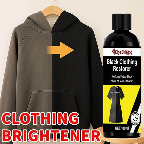 KineShineX – Mittel zur Farbauffrischung und -reparatur schwarzer Kleidung, Mittel zur Wiederherstellung der Farbe bei Ausbleichen (1/5)