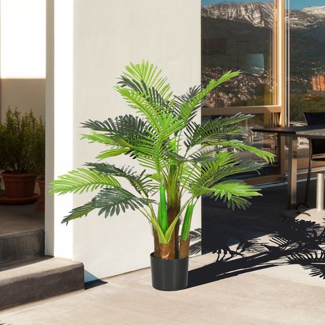 Pianta artificiale palmera 100 cm, 27 rami, verde HAVRYA (1/5)