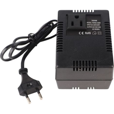 Jeffergarden Transformateur de puissance 300W Convertisseur de tension AC 220V à 110V EU Plug AdapterEU Plug (1/5)