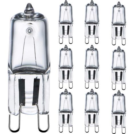 Ampoule G9 42W (44W) Dimmable Blanc Chaud 2800K, Ampoule Halogènes G9 pour Luminaire Intérieur 230V G9 Ampoules Capsule, Lot de 10 [Classe énergétique G] (1/5)