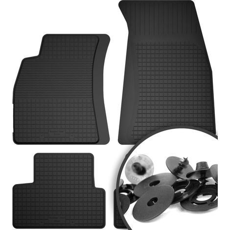 Tapis en caoutchouc + butées pour : Audi A6 C6 berline, break, Avant (2004-2006) (1/5)