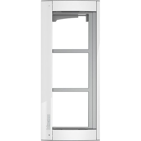 Châssis + cadre support Sfera New 3 modules Allwhite BTICINO 350232 (1/2)