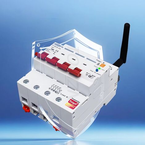 Disjoncteur intelligent triphasé Wi-Fi 3 en 1, compteur d'énergie 4 pôles, compatible RS485 et prépaiement Tuya, contrôle à distance via application, protection contre les surtensions et les sous-tens