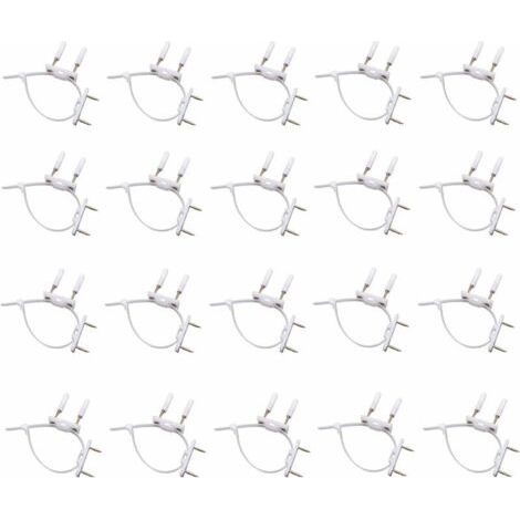 20 Pièces Nylon Sangles de Meubles Anti-basculement Securite Dispositif Anti-basculement Sangles de Meuble Anti-basculement pour Fixer les Meubles Instables, pour Protéger les Bébés (Blanche) (1/4)