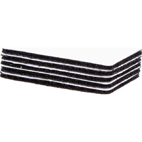 30 Pièces Scratch Autocollant Double Face,46cm Bande Scratch Adhésive Scratch Autocollant Rectangle Adhésif Double Face Puissant Réutilisable pour la Maison le Bureau (Noir) (1/3)