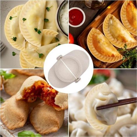 Ravioli Machine Appareil Pastel avec Emporte-pièces Ronds Moule Chausson aux Pommes (1/4)
