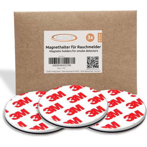 3x Magnethalterung 50mm für Rauchmelder Feuermelder Magnet-Befestigung (1/4)
