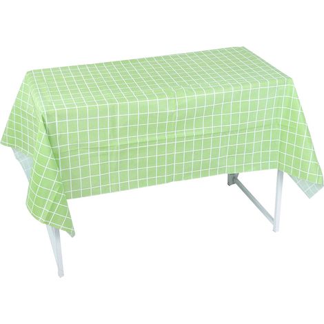 1 nappe de cuisine Divers accessoire de portail, imperméable et résistant à l'huile, motif treillis, vert, 137 x 180 cm (1/5)